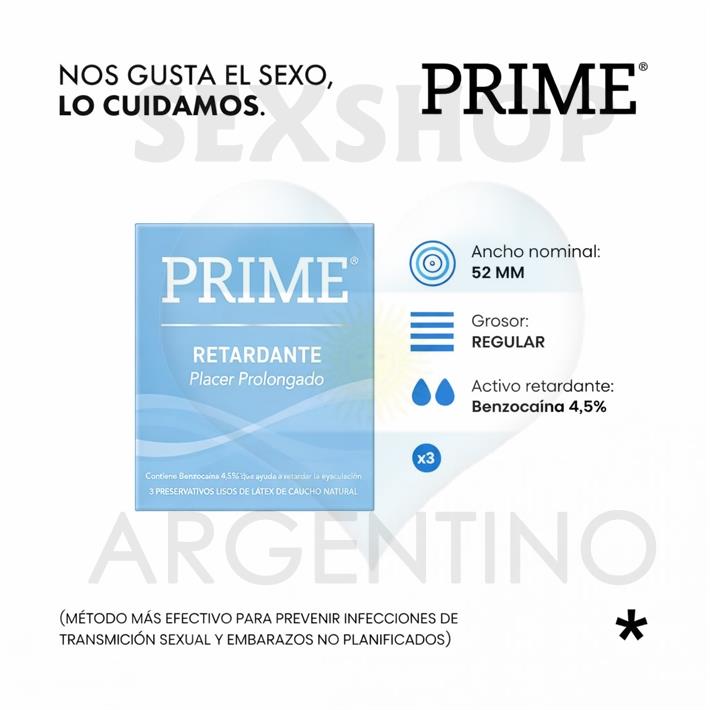 Preservativo Prime Retardante
